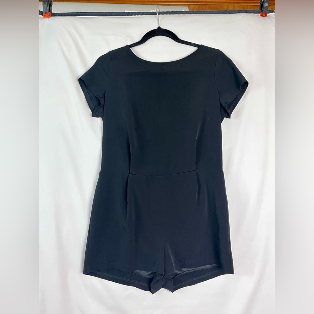 Lush Black Women's size medium Romper